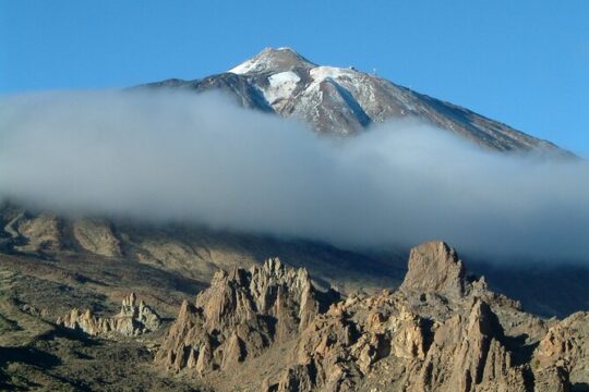 Walking on the moon around the volcano Teide in Tenerife