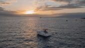 Sailing into the sunset