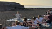 Yoga on the beach