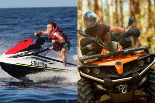 3,5 Hour Quad and 1 Hour Jet Ski in South Tenerife